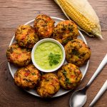 Aloo Tikki with Crispy Corn (7, NF, GF)